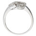 9ct White Gold 0.12ct Diamond Heart Ring