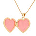 9ct Yellow & White Gold Diamond Heart Locket