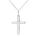 9ct White Gold 0.25ct Diamond Cross Pendant