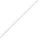 9ct White Gold Heart Shaped Linked Anklet