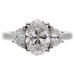 Platinum 2.61ct Lab-Grown Diamond Three Stone Ring