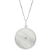 Sterling Silver Mother Of Pearl & Cubic Zirconia Fancy Pendant