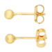 18ct Yellow Gold 3mm Ball Stud Earrings