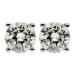 9ct White Gold 0.97ct Natural Diamond Earrings