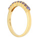 9ct Yellow Gold Tanzanite Half Eternity Ring