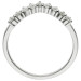 Platinum 0.27ct Diamond Wishbone Ring