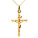 9ct Yellow Gold Small Crucifix Cross Pendant