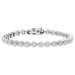 18ct White Gold 7.80ct Lab Grown Diamond Tennis Bracelet
