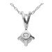 9ct White Gold 0.30ct Diamond Solitaire Pendant