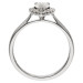 Platinum 0.50ct Diamond Halo Ring