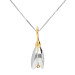 Silver & Yellow Gold Vermeil Snowdrop Flower Pendant