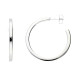 Sterling Silver 3.40cm Hoop Earrings