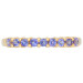 9ct Yellow Gold Tanzanite Half Eternity Ring