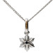 18ct White Gold 0.30ct Diamond Flower Pendant