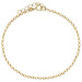 9ct Yellow Gold Diamond Cut Ball Chain Bracelet