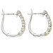 18ct White Gold 1.32 Yellow Diamond Hoop Earrings