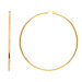 9ct Yellow Gold 63mm Large Tube Hoop Earrings