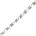 Men's 9ct White Gold Handmade Bracelet