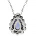 9ct White Gold Diamond & Tanzanite Necklace
