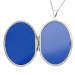 Sterling Silver Large Oval Embossed Locket