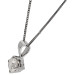 18ct White Gold 0.28ct Natural Diamond Pendant