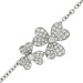 18ct White Gold Diamond Floral Necklace