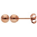 9ct Rose Gold 4mm Ball Stud Earrings