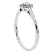 9ct White Gold Diamond Halo Engagement Ring-P
