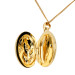 9ct Yellow Gold Diamond Oval Locket