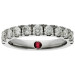 Platinum 1.00ct Half Eternity Ring