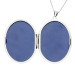 Silver Large Oval Detailed Locket
