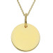 9ct Yellow Gold Disc Pendant