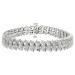 9ct White Gold Diamond Bracelet