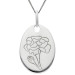 Sterling Silver Birth Bloom Pendant Marigold - September