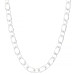 Sterling Silver 8mm Handmade Oval Double Link Chain