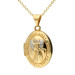 9ct Yellow Gold Guardian Angel Locket