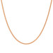 9ct Rose Gold 1.1mm Filed Curb Adjustable Chain 