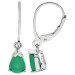 9ct White Gold 1.10ct Emerald Earrings