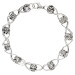 Women's 9ct White Gold Handmade Bracelet