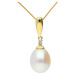 9ct Gold Pearl & Diamond Pendant