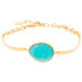 Sterling Silver & Gold Vermeil Amazonite Bracelet