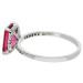 18ct White Gold Pink Tourmaline Ring