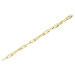 9ct Yellow Gold Rectangular Link Bracelet