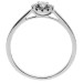9ct White Gold Diamond Halo Engagement Ring-P