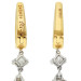 18ct Yellow Gold Diamond & Ruby Earrings