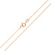 9ct Rose Gold 1.23mm Trace Chain