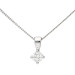 18ct White Gold 0.15ct Diamond Solitaire Pendant