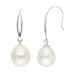 9ct White Gold Freshwater Pearl Drop Earrings