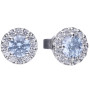 Diamonfire Sky Blue Cubic Zirconia Sterling Silver Jewellery Set