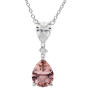 Diamonfire Pink Cubic Zirconia Sterling Silver Jewellery Set 